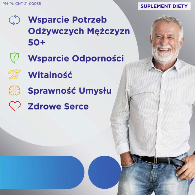 Centrum Silver Man 50+ multiwitaminy dla mężczyzn suplement diety 90 tabletek