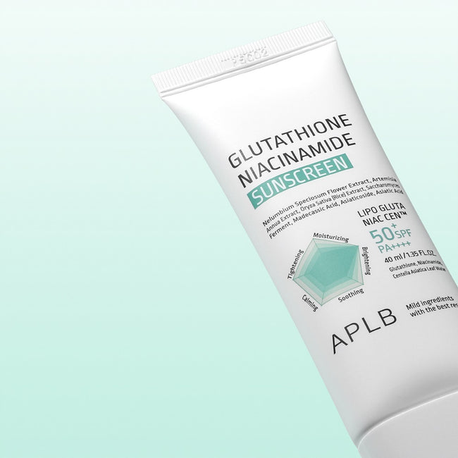APLB Glutathione Niacinamide Sunscreen rozjaśniający krem do twarzy z filtrem 40ml