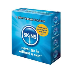 Skins Natural Condoms klasyczne prezerwatywy 4szt.