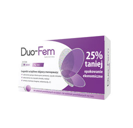 Duo-Fem Suplement diety łagodzący objawy menopauzy 112 tabletek