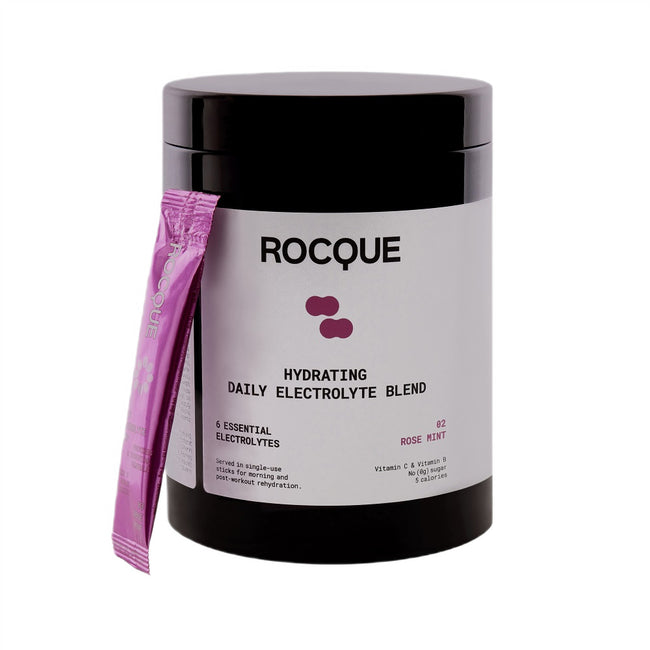 ROCQUE Hydrating Daily Electrolyte Blend nawadniająca mieszanka elektrolitów Róża i Mięta 28x4g