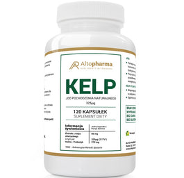 AltoPharma Kelp Jod Naturalny 325µg suplement diety 120 kapsułek