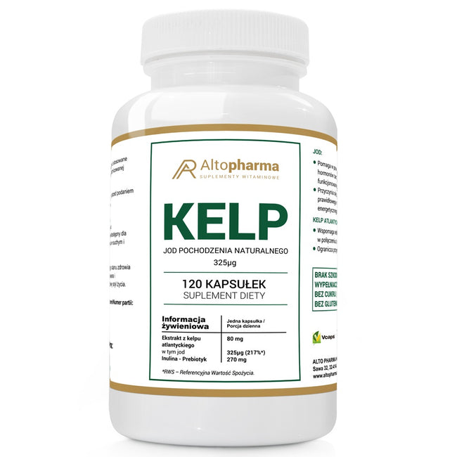 AltoPharma Kelp Jod Naturalny 325µg suplement diety 120 kapsułek