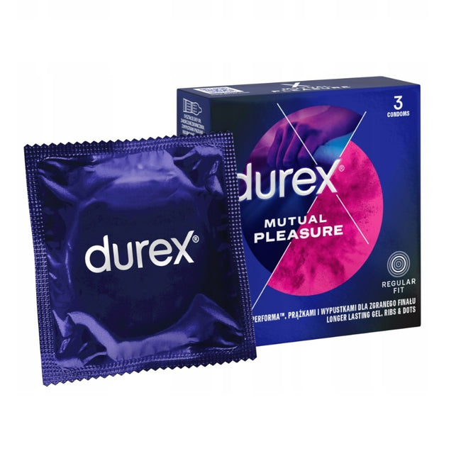 Durex Mutual Pleasure prezerwatywy z wypustkami 3szt