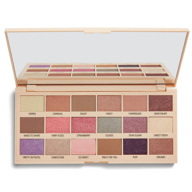 Makeup Revolution I Heart Revolution Chocolate Eyeshadow Palette paleta cieni do powiek Cotton Candy 18g