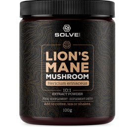 Solve Labs Lion's Mane Mushroom soplówka jeżowata suplement diety w proszku 100g