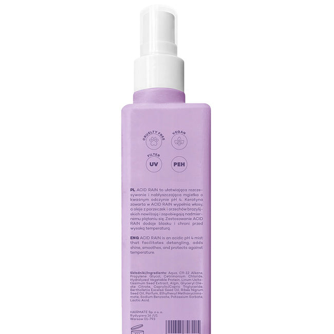 HAIRMATE Acid Rain mgiełka do włosów ułatwiająca rozczesywanie 150ml