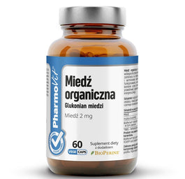 Pharmovit Miedź Organiczna glukonian miedzi suplement diety 60 kapsułek