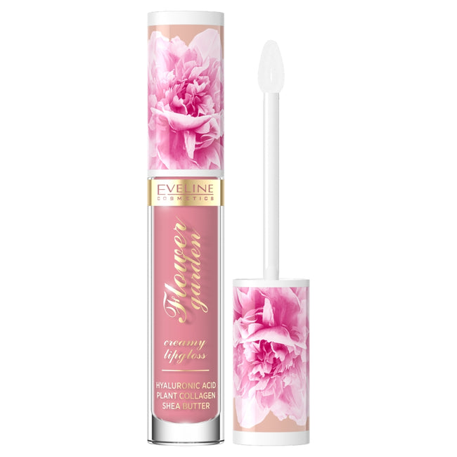Eveline Cosmetics Flower Garden kremowy błyszczyk do ust