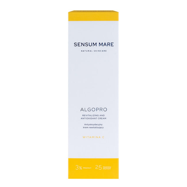 Sensum Mare Algopro antyoksydacyjny rewitalizujący krem do twarzy z 3% witaminą C 50ml