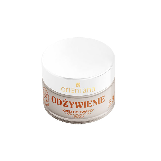 ORIENTANA Odżywienie krem do twarzy Ashwagandha i Papaja 40ml