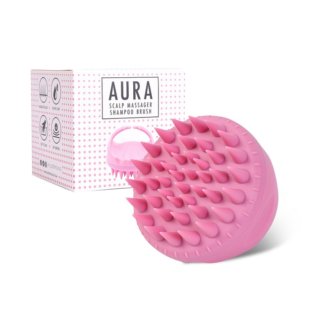 Sister Young Aura Scalp Massager Shampoo Brush szczotka do mycia i masażu skóry głowy Pink