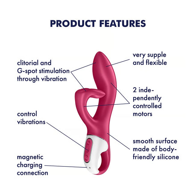 Satisfyer Embrace Me wibrator królik Berry