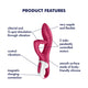 Satisfyer Embrace Me wibrator królik Berry