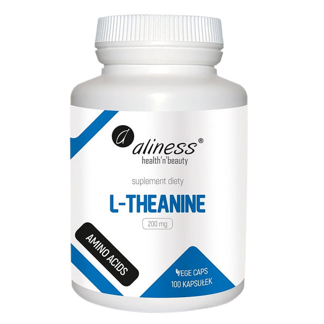 Aliness L-Theanine 200 mg suplement diety 100 kapsułek