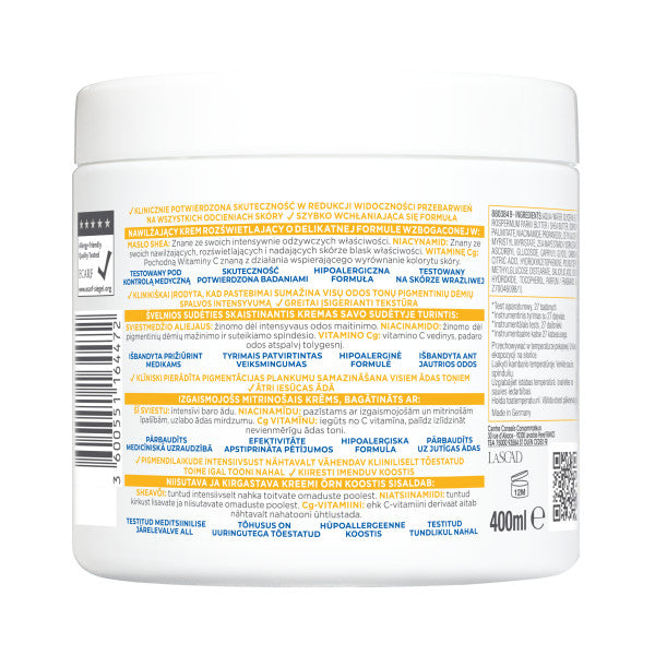 MIXA Niacinamide Bright nawilżający krem rozświetlający 400ml