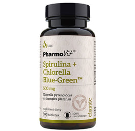 Pharmovit Spirulina + Chlorella Blue-Green suplement diety 180 tabletek