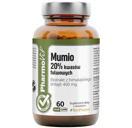 Pharmovit Mumio 20% kwasów fulwowych suplement diety 60 kapsułek