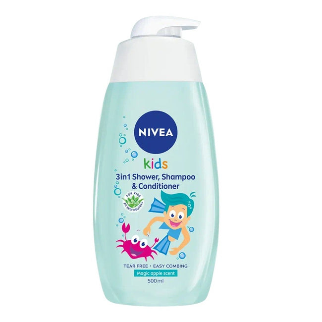 Nivea Kids żel do mycia ciała 3w1 o zapachu jabłkowych karmelków 500ml