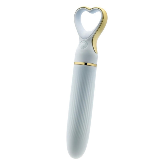Blush Delice Heartthrob Silicone Bullet Vibrator wibrator z rączką w kształcie serca Something Blue