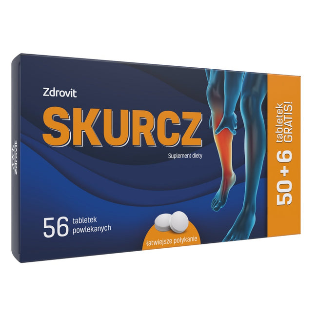 Zdrovit Skurcz suplement diety 56 tabletek powlekanych