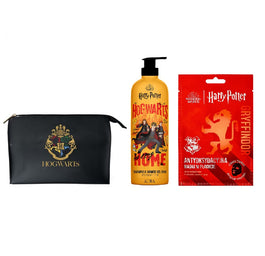 Harry Potter Zestaw żel pod prysznic 500ml + antyoksydacyjna maska w płachcie 20ml + kosmetyczka