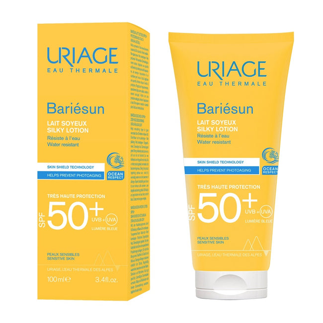 URIAGE Bariesun jedwabiste mleczko do skóry wrażliwej SPF50+ 100ml