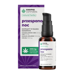 Cosma Cannabis Przespana Noc ekstrakty w olejku konopnym 30ml