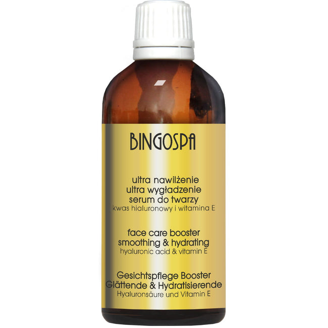 BingoSpa Ultra Nawilżenie Ultra Wygładzenie serum do twarzy kwas hialuronowy i witamina E 100ml