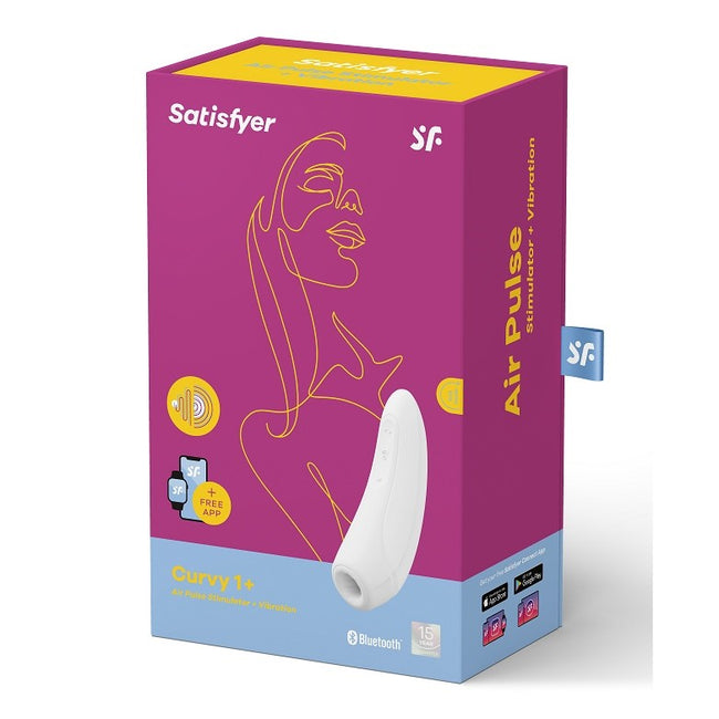 Satisfyer Curvy 1+ bezdotykowy stymulator ssąco-wibrujący White
