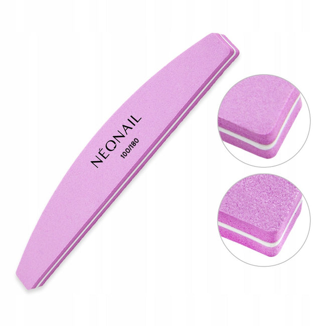 NeoNail Polerka łódka 100/180 różowa
