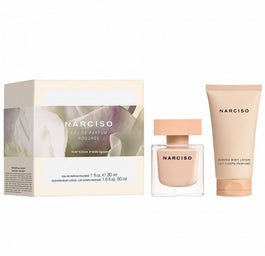 Narciso Rodriguez Narciso Poudree zestaw woda perfumowana spray 30ml + balsam do ciała 50ml