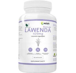 WISH Pharmaceutical Lawenda Ekstrakt 420mg suplement diety 90 kapsułek