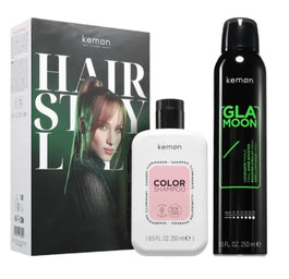 Kemon Color Glamoon zestaw szampon do włosów farbowanych 250ml + nabłyszczacz w sprayu 250ml