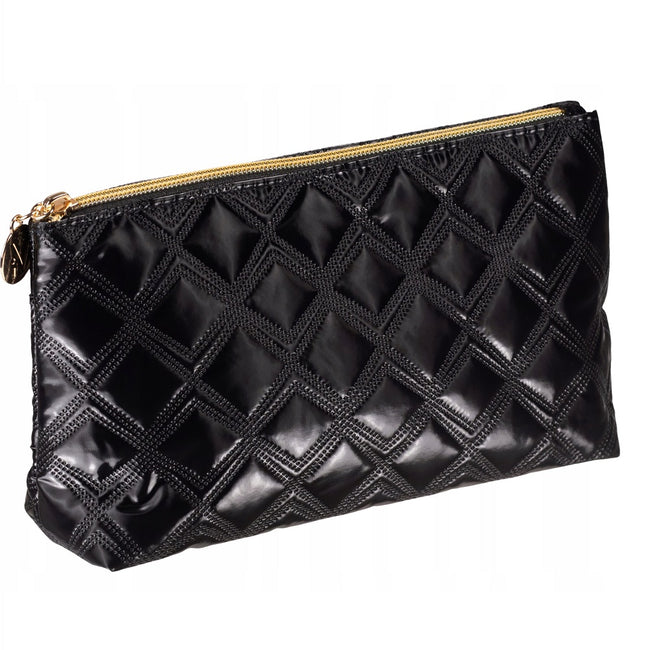 Inter Vion Gold & Black kosmetyczka pikowana czarna
