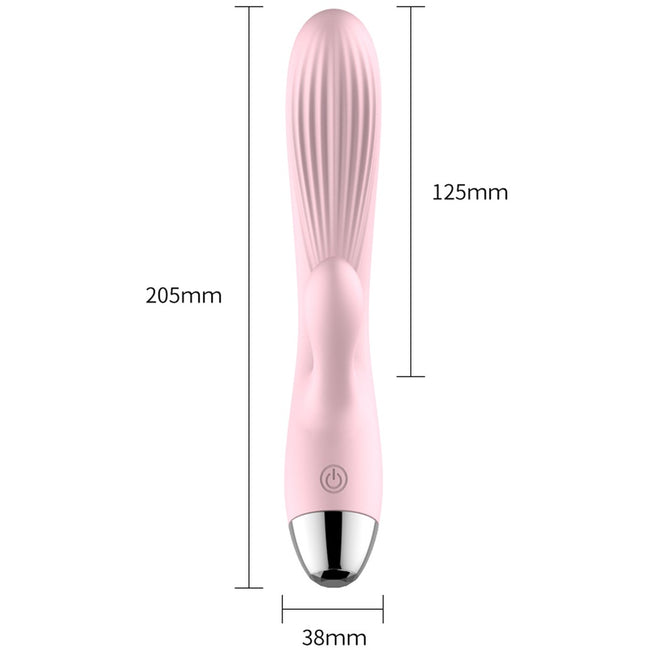B-Series Fox Silicone Vibrator wodoodporny wibrator królik Pink