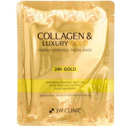 3W Clinic Collagen & Luxury Gold Energy Hydrogel hydrożelowa maseczka do twarzy ze złotem i kolagenem 30g