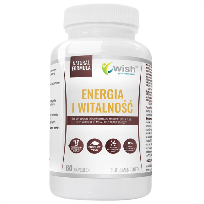 WISH Pharmaceutical Energia i Witalność suplement diety 60 kapsułek
