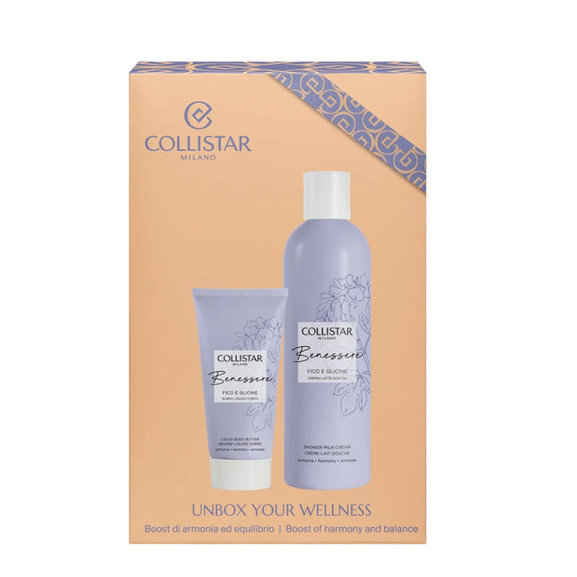 Collistar Unbox Your Wellness zestaw kremowe mleczko pod prysznic 250ml + miękkie masło do ciała 50ml