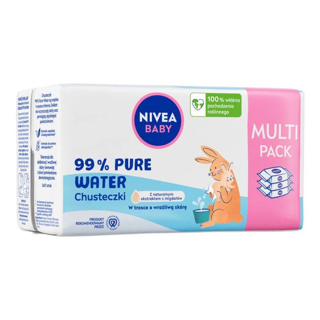 Nivea Baby chusteczki biodegradowalne 99% Pure Water 3x57szt