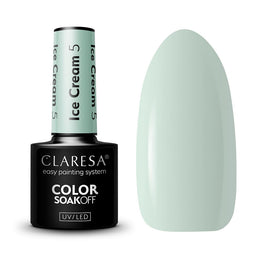Claresa Soak Off UV/LED Ice Cream lakier hybrydowy 5 5g