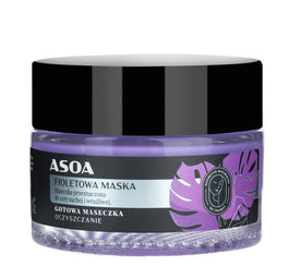 Asoa Gotowa maseczka do twarzy Fioletowa Glinka 50ml