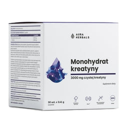 Aura Herbals Kreatyna monohydrat suplement diety w saszetkach 30x3.41g