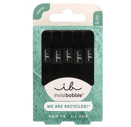Invisibobble Hair Tie gumki do włosów Black 5szt.