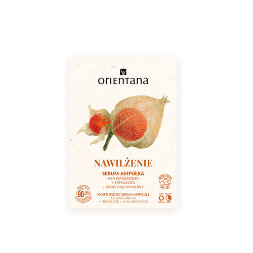 ORIENTANA Nawilżenie serum-ampułka Ashwagandha Kwas hialuronowy Trehaloza 30ml