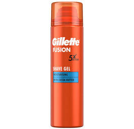 Gillette Fusion nawilżający żel do golenia z masłem kakaowym 200ml