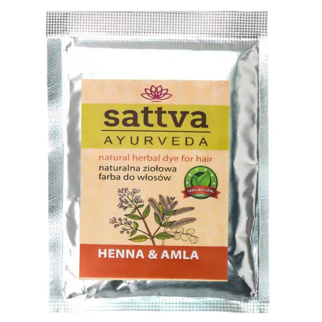 Sattva Natural Herbal Dye for Hair naturalna ziołowa farba do włosów 10g