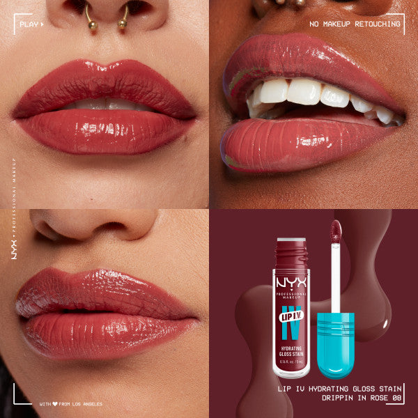 NYX Professional MakeUp Lip I.V. nawilżająco-pigmentujący błyszczyk do ust