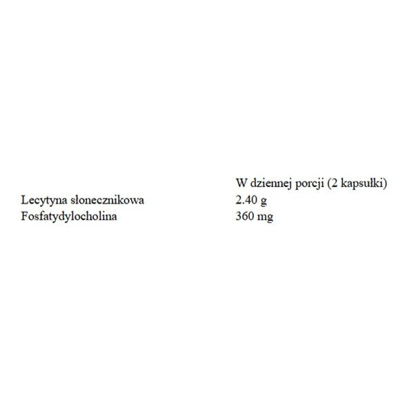 Now Foods Sunflower Lecithin 1200mg suplement diety 200 miękkich kapsułek