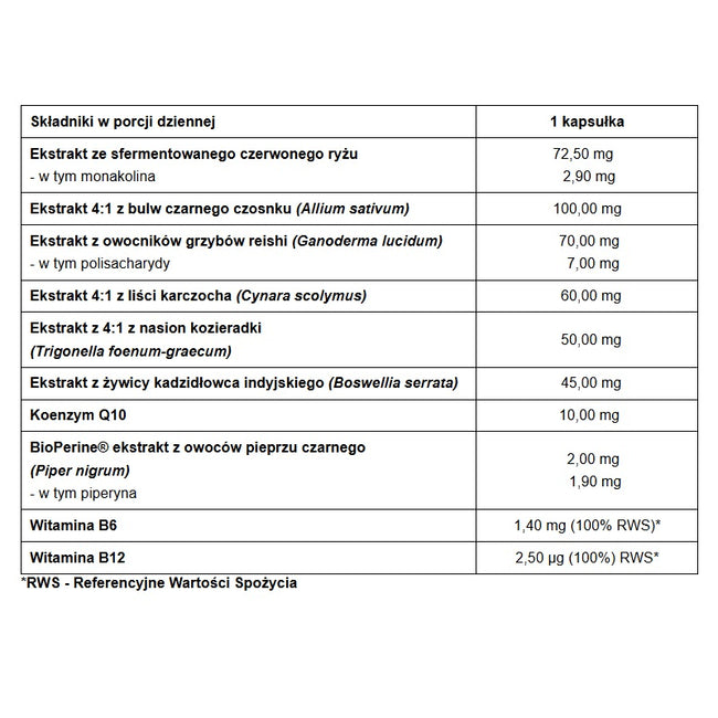 Pharmovit Cholesten + Cholesterol suplement diety 60 kapsułek